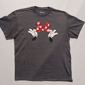 Disney Minnie Mouse Polka Dot Bow Graphic T-Shirt Women's Large